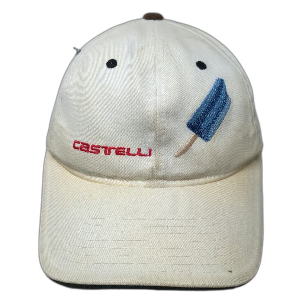 Yupoong Castelli Scorpion Popsicle White Baseball Cap Hat One Size Strapback